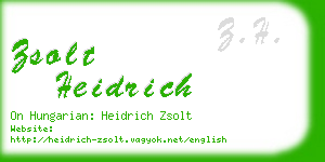 zsolt heidrich business card